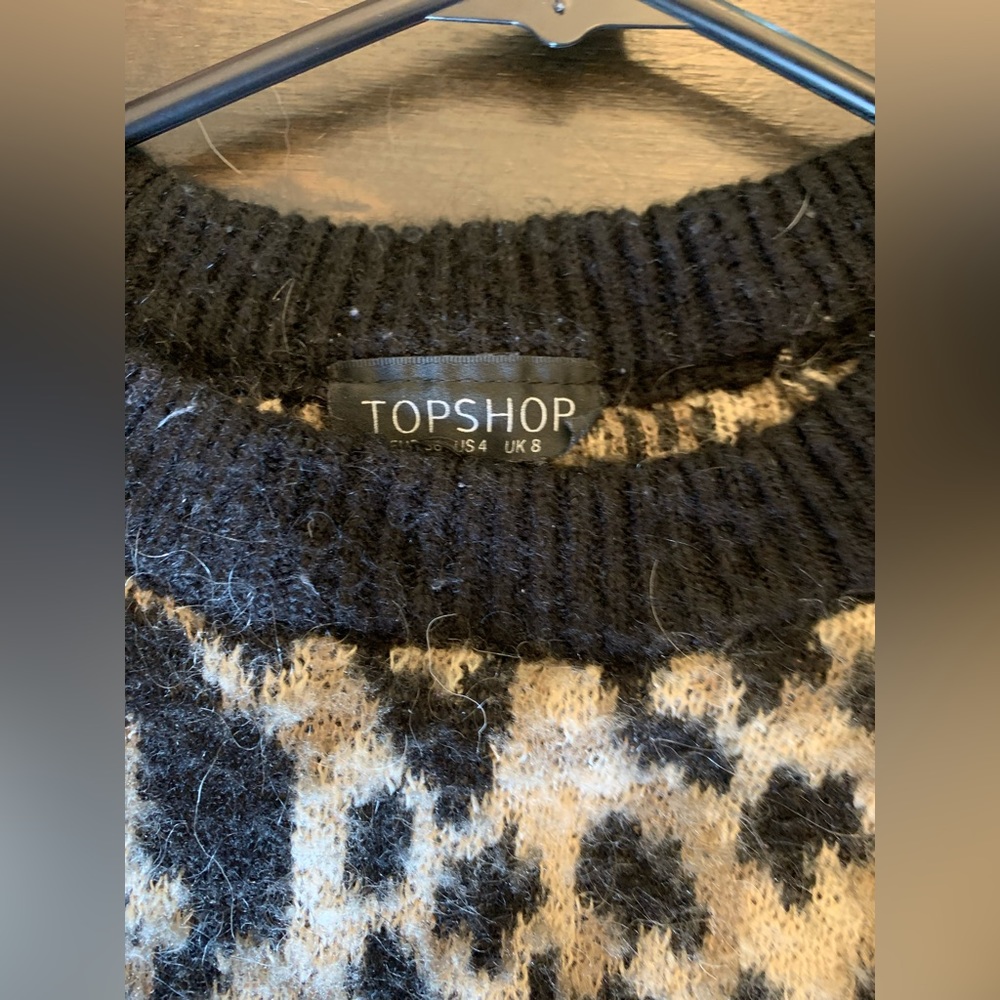 Leopard print women’s sweater from top shop